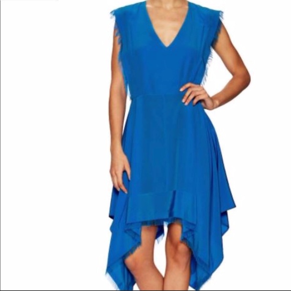 Sandro Dresses & Skirts - Sandro - Silk Raw Edge Asymmetrical Dress